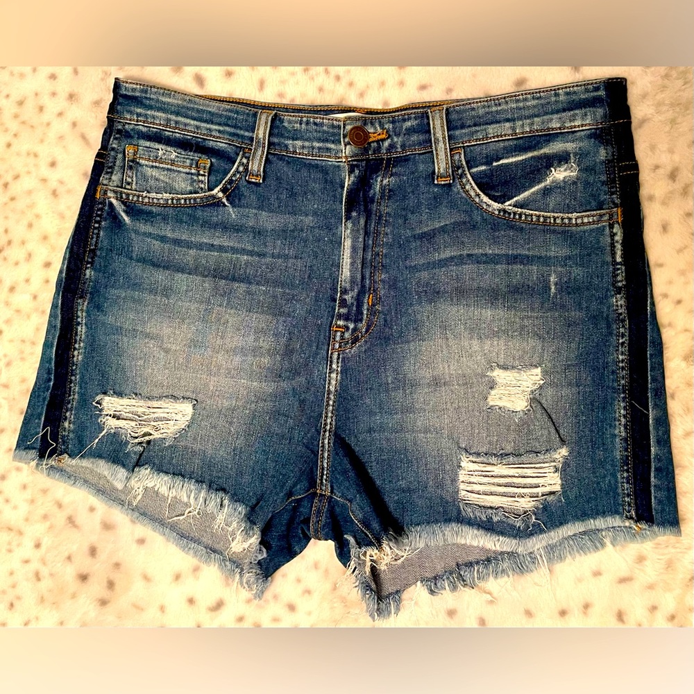 Flying Monkey Ripped Jean Shorts Size 30